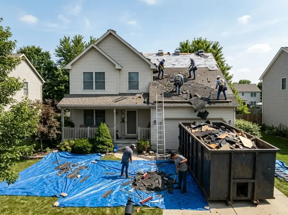 roof-replacement-debris-remova-004 — frequently asked questions, Cheapest Dumpster Rentals in Naperville, IL